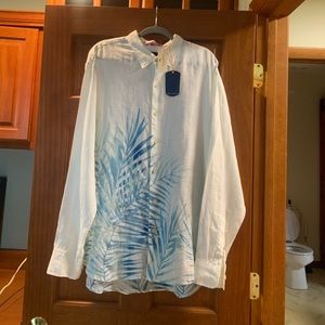 Tommy Bahama Long Sleeved Hawaiian Print Shirt